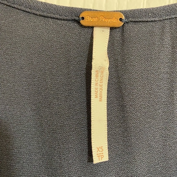 Free People Boho Embroidered Flowy Wrap V-Neck Flutter Sleeve Maxi Dress Size XS - Picture 12 of 14